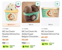Swiggy Instamart Ice Cream Loot.  Search : NIC  *Available On Selected Pincodes.