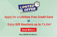 Apply for HDFC Lifetime Free Credit card and Get Upto ₹1250 Gift Voucher