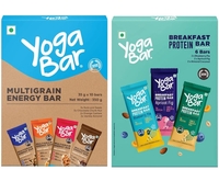 Yogabar by Yogabar Protein Bars Assorted Pack of 12, Energy Variety Pack + Breakfast Variety Pack Box on Flipkart