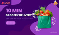 Zepto - Flat 10% off on orders above Rs. 1000
