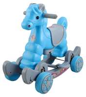 Maanit Rideons & Wagons Non Battery Operated Ride On (Blue Orange)