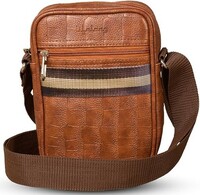 Lifelong Men's and Women's Genuine Leather Sling Bag