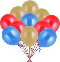 51Pcs Golden, Red And Blue Metallic Balloons [MOQ 3 for Deal Price]