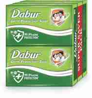 Dabur Sanitize Antiseptic & Bathing Soap With Germ Protection | For All Skin Types   (6 x 125 g)  