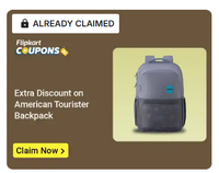 Extra 200 off On Select American Tourister Backpacks for 50 Supercoins