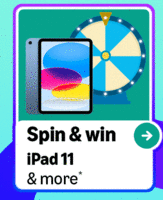 Spin and Win 10/20, iPad 11 & more