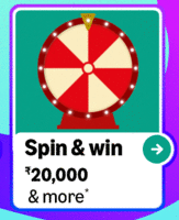 Spin and Win 10/20, ₹20,000 and more 