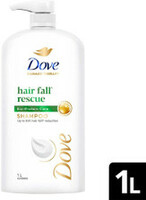 (LiveShop+) DOVE Hairfall Rescue Shampoo, With Nutrilock Actives To Reduce Hairfall (1000 ml)