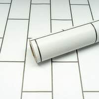 Sample: FOKRIM White Brick Wallpaper for Walls Sticker & more