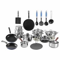 Vinod Kitchen - The Box Stainless Steel Cookware Combo (Set of 25 Pcs) - Silver