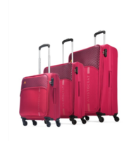 Aristocrat - Pack of 3 Striker Printed Trolley Suitcases - Cabin, Large & Medium