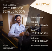 Etihad Premium Sale – Save up to 30% (18th - 21st May)