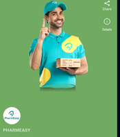 Pharmeasy - (upto 25% off ) for all user buy from paytm with 1 cashback point