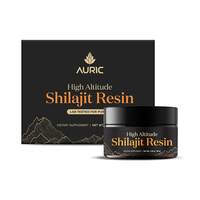 Auric Lab Certified Shilajit/Shilajeet Resin 30g |For Energy & Endurance | Real Brass spoon and Shilajit rock with every order