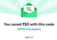Zepto - Get Flat Rs. 50 Off on order above Rs. 249