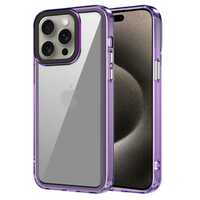 amazon basics Back Case Cover for iPhone 15 Pro Max (TPU + PC_Space-Purple)