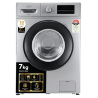 Croma 7 kg 5 Star Inverter Fully Automatic Front Load Washing Machine (2025 Model, Silver Grey)