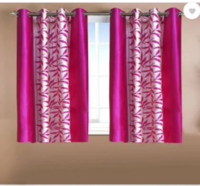Styletex 151 cm (5 ft) Polyester Semi Transparent Window Curtain (Pack Of 2)