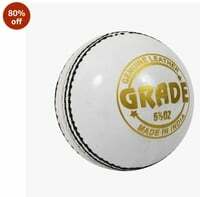 DSC Cricket Leather Ball @149 White
