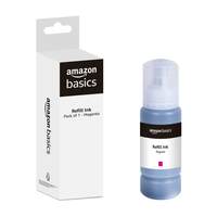 amazon basics 003 Refill Ink Bottle | Compatible with Epson L3110/L3150/L3250/L3252/L3115/L3116/L3101/L3210/L3215/L3216/L3151/L3152/L3156/L5190 Printers | Leak-Proof (70 ml, Magenta)