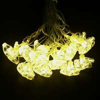 Lexton 2 Meter 16 LED Crystal Ball String Light | Plug Sourced | for Indoor & Outdoor Decorations Diwali Christmas Home Decor (Warm White, Pack of 1)