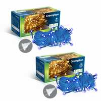 Crompton Galaxy Pixel Light | Festive Ladi Lights | 10 Meter | 48 LEDs | Blue | Pack of 2