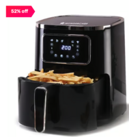 Wonderchef Platinum Air Fryer 1450W withTime Control Function (Black, 5 L) Wonderchef