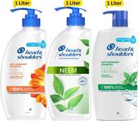 Head and Shoulders Anti- Hairfall ,Neem, Anti Dandruff and Cool Menthol Shampoo  (3 L)