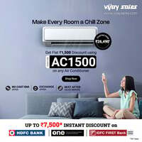 Vjay Sales - Flat Rs.1500 Off on Any Air Conditioner 