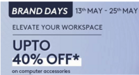 Logitech Brand days. up to 40 % off on computer accessories