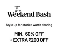 Zivame The Weekend Bash Sale- Upto 80% off + Extra 200 off + Combo offers & More 