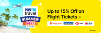 Paytm: 12% off on flight bookings no min booking max upto 1500