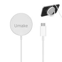 Umake 15W Wireless Charger, Fast Charging Pad, PD Qi-Certified with Type C Cable, Compatible with 15/15 Plus/15 Pro/15 Pro Max, iPhone 14/14 Plus/14 Pro/14 Pro Max, iPhone 13/12/Series-White