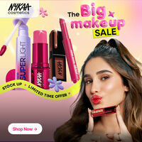 The Big Make Up Sale - Upto 50% Off on Entire Brand + Buy 2 & Get Extra 10% Off Max Discount- Rs 300 Only for Prive Users