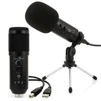 Powerpak MK-F500 USB Metal Condenser Microphone with Desk Stand