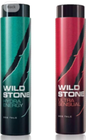 Wild Stone Ultra Sensual Fragrant Talc (300g & Wild Stone Hydra Energy Freshness Talc (300g)
