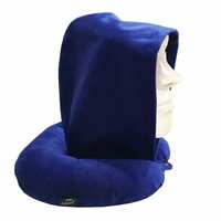 Zepto : Lushomes Unisex Solid Polyester Neck Pillow | Blue - Free Size