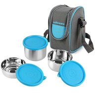 CELLO - Stainless Steel Lunch Box - Set of 3