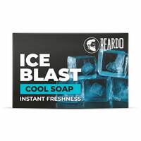 Beardo Ice Blast Soap For Men 75G | Cooling Mint effect | Instant Freshness With Every Shower