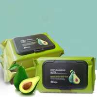 SILENCIO Avocado Moisturizing Deep Cleaning Wipes Makeup Remover Facial Wipes Cucumber Vitamin E Makeup Remover Wipes Hydrating Refreshing Soothing