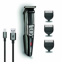 Nova Nht 1074 Usb Trimmer 30 Min Runtime 4 Length Settings (Black, Silver) { Location Specific}