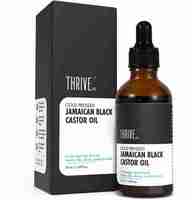 ThriveCo Cold Pressed Jamaican Black Castor Oil with Vitamin E for Hair, Scalp(50 ml.)