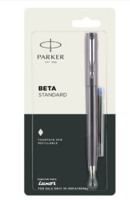 PARKER Beta Standard Grey Chrome Trim Fountain Pen