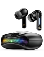  boAt Airdopes Drift TWS in Ear Earbuds, 40hrs Playback, Beast Mode(40ms Latency), 4 Mics with ENx, Car-Shaped ID with RGB LEDs, ASAP Charge, IWP Tech, BT v5.4 & IPX4 Resistance(Black Sabre) 