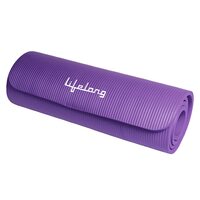 Lifelong - 13mm Extra Thick Yoga and Exercise Mat with Carrying Strap (Non-slip Yoga Mat)