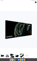 Striff Printed Keyboard & Mouse Pad (Universe Large, Black)
