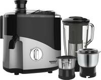MAHARAJA WHITELINE Odacio Plus 550 W Juicer Mixer Grinder  (ODACIO PLUS / JX1-157_HL | 3 Jars | Black, Silver)