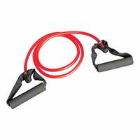 Nivia Soft Expander Resistance Cable, Workout Band for Men & Women, Exercise Bands - Red