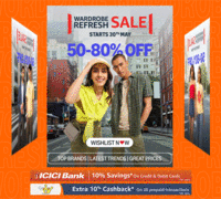 Last Day : Amazon Wardrobe Refresh Sale 50-80% Off + 10% Off on ICICI Credit Card