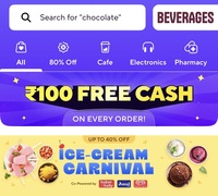 100 Free Cash on Every Order